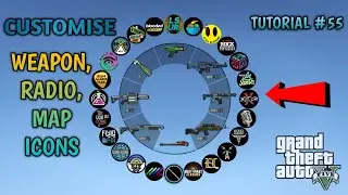 NEW Colorful HUD: Weapons, Radio & Map Blips in GTA 5 | GTA 5 Mods | #55 || By GT GAMING