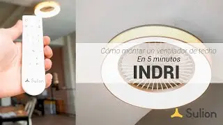 Sulion - Ventilador de techo decorativo INDRI - Instalación y uso