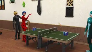 Beer Pong Game (Miraculous Ladybug) [THE SIMS 4]