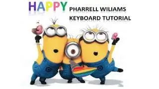How to play Happy(Pharrell Williams) on the keyboard (Eng sub)