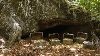 I Found a Great Treasure Under the Eye Sign on the Stone!!!
