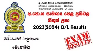 How to watch ol exam results 2023(2024) sinhala