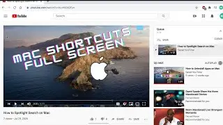 Mac Shortcuts Full Screen