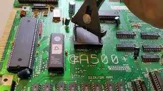 Amiga 500+ Agnus PLCC extractor demo