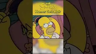 Homer Gets Hair | The Simpsons #shorts