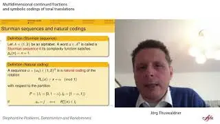 Jörg Thuswaldner: Multidimensional continued fractions and symbolic codings of toral translations