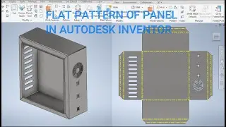 Flat Pattern of Electric Panel in Autodesk Inventor Sheet Metal || Inventor Sheet metal Tutorials 3d