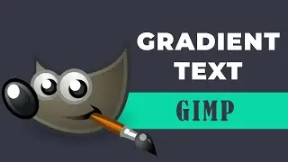 How to make gradient text in GIMP