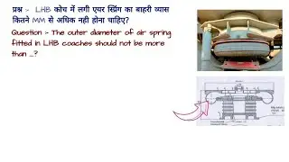 प्रश्न :-  LHB कोच में लगी एयर स्प्रिंग का बाहरी व्यास कितने MM से अधिक नही होना चाहिए?
