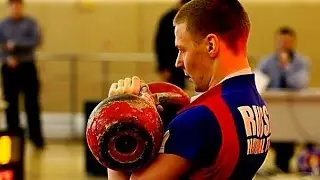 МСМК Алексей Рябков-толчок 32+32 кг-110 раз/7 минут / Jerk 32+32/110 reps
