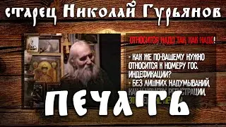 старец Николай Гурьянов, ПЕЧАТЬ или не печать? Как реагировать и что делать?