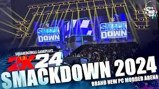 Smackdown 2024 PC Modded Arena w/ Entrances Ft. Roman Reigns, CM Punk | New WWE 2K24 Mods