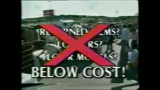1991 Milwaukee WI American Furniture and Appliance Store Sidewalk Sale Commercial
