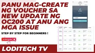 PANU MAG-CREATE NG VOUCHER SA NEW UPDATE NG OC200 AT ANU ANG MGA ISSUE