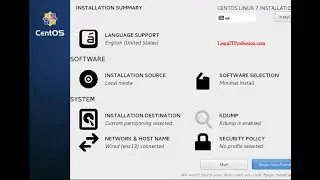 How install CentOS Linux 7 with LVM