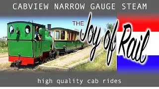 Stoomtrein Katwijk Leiden CABVIEW HOLLAND [NARROW GAUGE STEAM] 29jun 2019