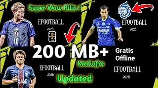 EFOOTBALL PES 2026 PPSSPP MOD BRI LIGA INDONESIA & EROPA LITE 200 MB+ UKURAN RINGAN NEW UPDATE 2025