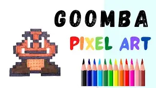 How to Draw a GOOMBA! - Hand Drawn Pixel Art
