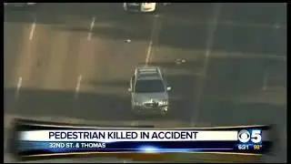 PD  1 dead in Phoenix car pedestrian accident