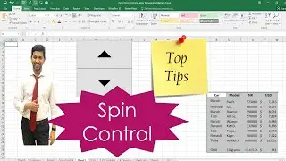 Using Spin Buttons in Excel |Spin Control Excel 