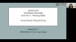 Blog Writing
