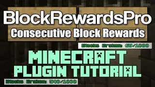BlockRewardsPro Plugin Tutorial Minecraft 1.11