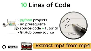 Extract mp3 from mp4 using Python | #qxresearch #python