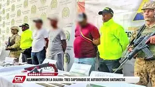 En una operación se capturaron a tres personas y se incautaron dos armas de fuego