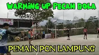 warning up terbaru pemain pon Lampung di turnamen gunung megang cup
