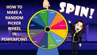 How To Make Your Own Random Picker Wheel That You Can Use At Home and In School #Powerpoint #Games
