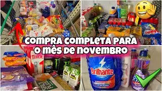 COMPRA COMPLETA DE SUPERMERCADO PARA O MES DE NOVEMBRO 🩷