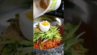 Korean spicy mixed noodles (Bibim-guksu: 비빔국수)