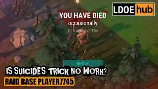 Suicide trick in new update || Raid base player 7745 || Last day on earth survival