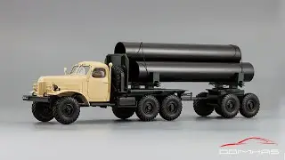 ЗиЛ-157К/ТВ-5 трубовоз | DiP Models | Масштабные модели грузовых автомобилей 