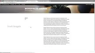 017 WordPress Page Hierarchy