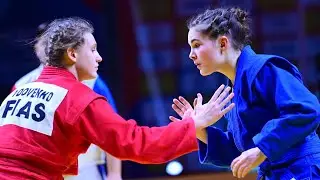 VDOVENKO Miroslava vs STEINEBRUNNER Salome. Cadets female 65 kg. European SAMBO Championships 2023