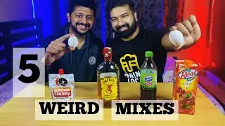 INDIAN GUYS TRY FIREBALL WHISKEY WITH WEIRD MIXES #fireballwhiskey #weirdmixes