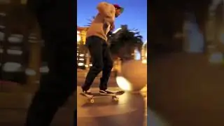 Treflip up curbs on lock 🔒🏝🌴🌃✨✨✨ #skateboarding #treflip #360flip