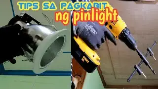 paano magkabit at magbutas ng pinlight sa kisame
