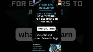HTML's BEST KEPT SECRET: Semantic Tags EXPOSED!  || #html5 #htmltutorial #shorts #coding #html