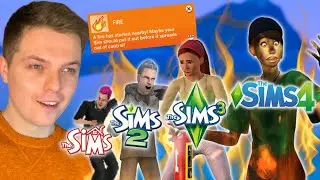 How hard is it to start a fire in each Sims game?