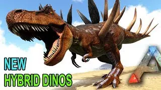 Ark HYBRID DINOS & MORE!! KentrosaurusRex, SpinoRaptor!! Ark Survival Evolved Hybrid Dino Mod