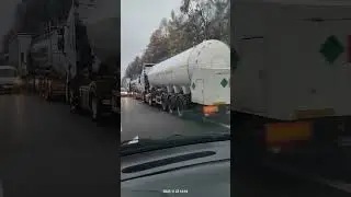 transport paliwa na Ukrainę Chełm. kolejka tirów