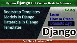 Django CRUD Application | Python Web Application | Bootstrap in django | Datatables in Django