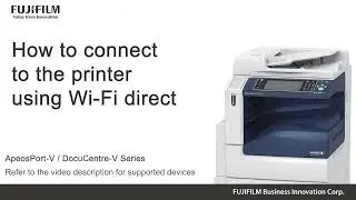 How to connect to the printer using Wi Fi direct
