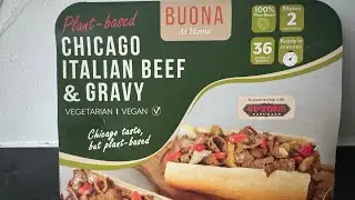 Buona at home/ Chicago Italian Beef & Gravy #veganfoodtastetest #veganitalianbeef #buonaathome