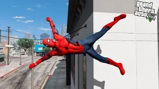 GTA 5 Spiderman Ragdoll Fail Compilation Ragdolls eps.12 (Jump, Euphoria Physics, MegaRamp)