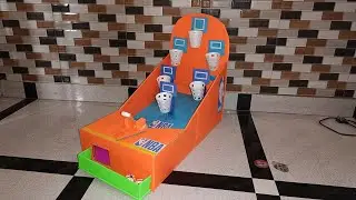 DIY Cardboard basketball game| paper cup craft