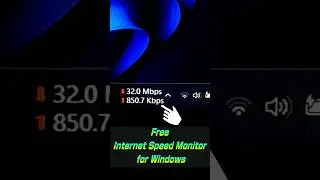 Track Internet Speed on Windows 11, 10 💻 #youtubeshorts #shorts