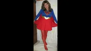 Crossdresser out to a Halloween dance